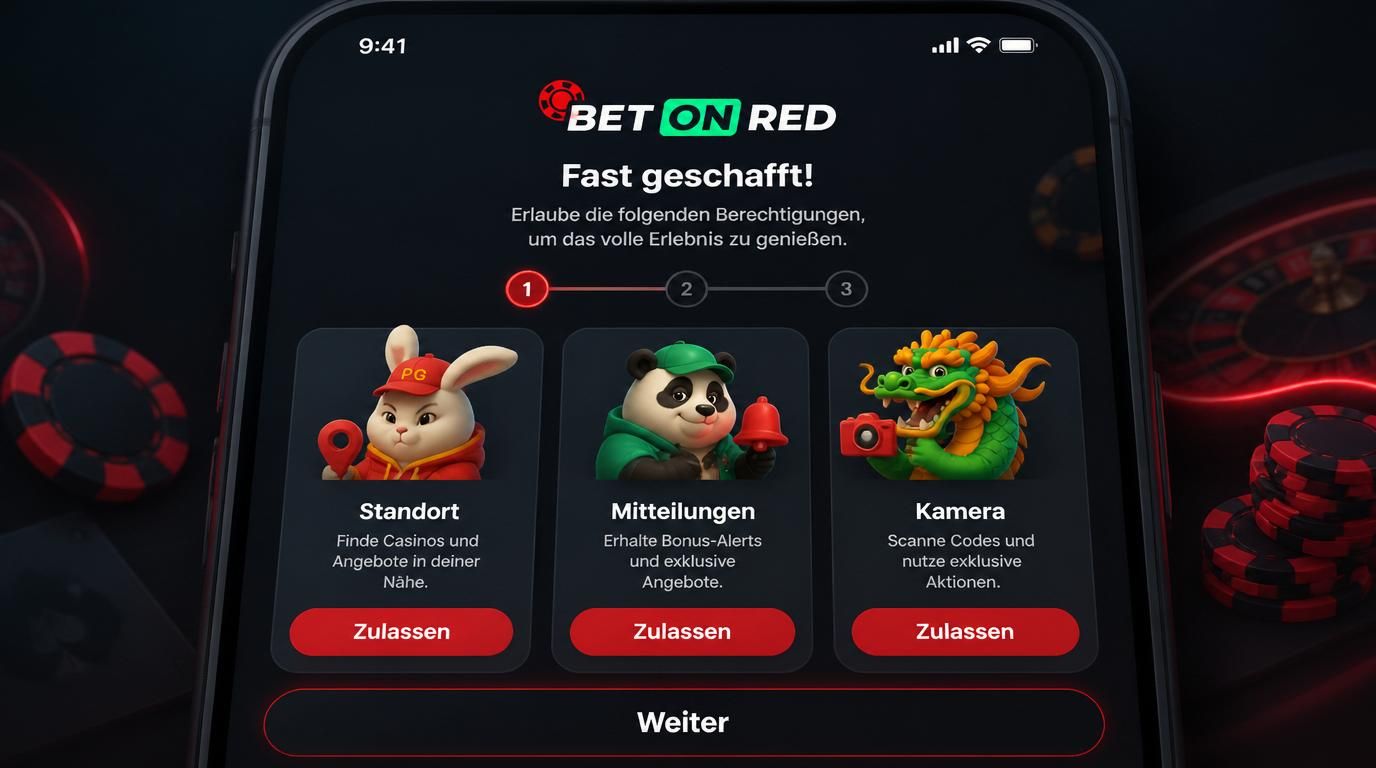 Drei Freigaben während des Installationsprozesses, sauber und sichtbar dargestellt